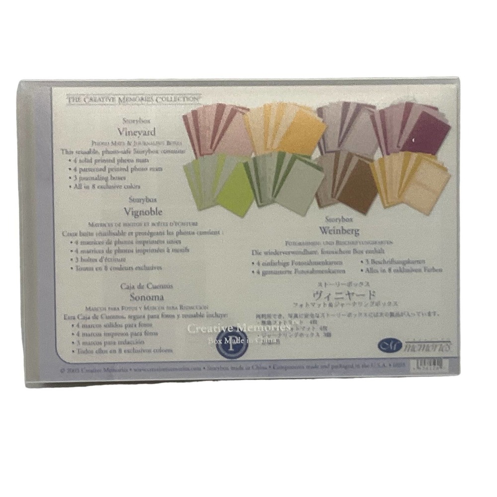 Creative Memories Storybox Vineyard Photo Mats & Journaling Boxes